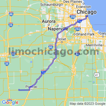Travel from Flanagan to Chicago Loop Limousine service to Chicago Loop