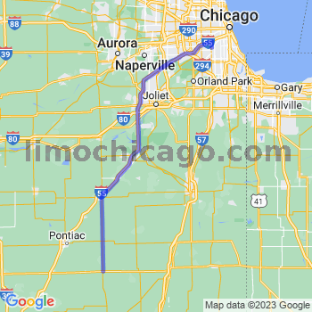 Travel from Forrest to Midway airport Limousine service to Midway airport (MDW)