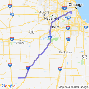 Travel from Gridley to Midway airport Limousine service to Midway airport (MDW)
