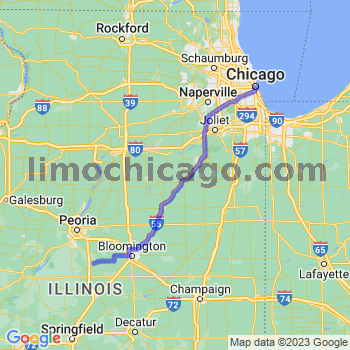 Travel from Hopedale to Chicago Loop Limousine service to Chicago Loop