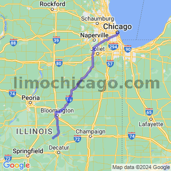 Travel from Kenney to Chicago Loop Limousine service to Chicago Loop