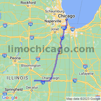 Travel from Lane to Chicago Loop Limousine service to Chicago Loop