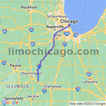 Travel from Le Roy to Chicago Loop Limousine service to Chicago Loop