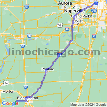 Travel from Minier to Midway airport Limousine service to Midway airport (MDW)