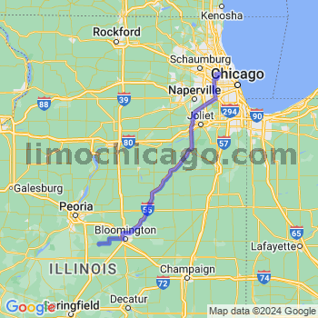 Travel from Minier to O'Hare airport Limousine service to O'Hare airport (ORD)
