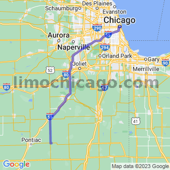 Limousine service to Chicago Loop