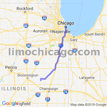 Travel from Saybrook to Chicago Loop Limousine service to Chicago Loop