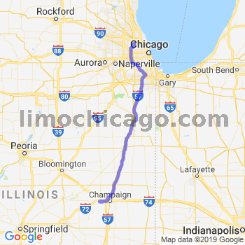 Travel from Bondville to Midway airport Limousine service to Midway airport (MDW)