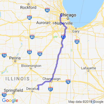 Travel from Cerro Gordo to O'Hare airport Limousine service to O'Hare airport (ORD)