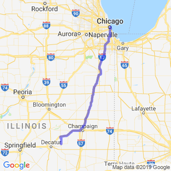 Travel from Cerro Gordo to Chicago Loop Limousine service to Chicago Loop