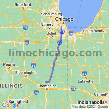Travel from Dewey to Midway airport Limousine service to Midway airport (MDW)