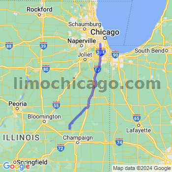 Travel from Foosland to Midway airport Limousine service to Midway airport (MDW)