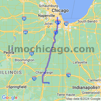 Travel from Longview to Midway airport Limousine service to Midway airport (MDW)
