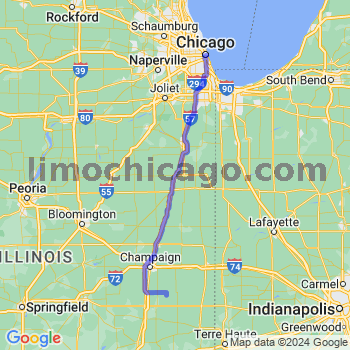 Travel from Longview to Chicago Loop Limousine service to Chicago Loop