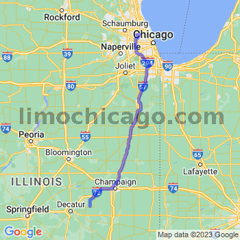 Travel from Milmine to O'Hare airport Limousine service to O'Hare airport (ORD)