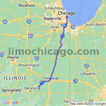Travel from Milmine to Chicago Loop Limousine service to Chicago Loop