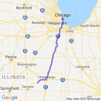 Travel from Monticello to Chicago Loop Limousine service to Chicago Loop