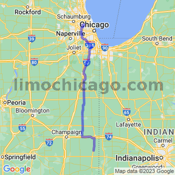 Travel from Ridge Farm to O'Hare airport Limousine service to O'Hare airport (ORD)