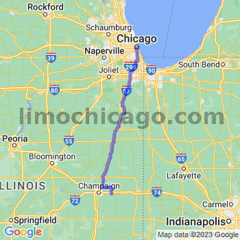 Travel from Saint Joseph to Chicago Loop Limousine service to Chicago Loop