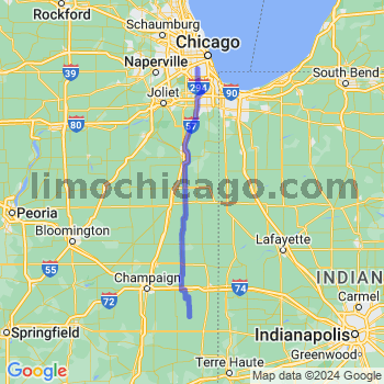 Travel from Sidell to Midway airport Limousine service to Midway airport (MDW)