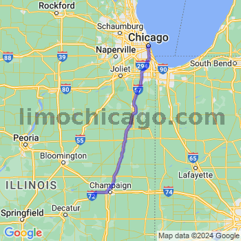 Travel from White Heath to Chicago Loop Limousine service to Chicago Loop