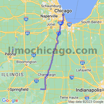 Travel from Atwood to Chicago Loop Limousine service to Chicago Loop