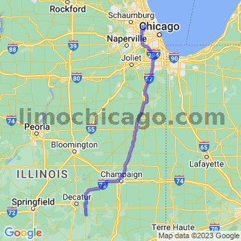 Travel from Dalton City to O'Hare airport Limousine service to O'Hare airport (ORD)