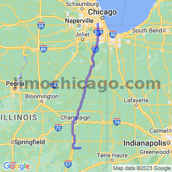 Travel from Hindsboro to Midway airport Limousine service to Midway airport (MDW)