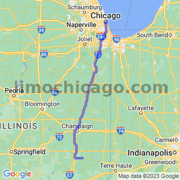 Travel from Hindsboro to Chicago Loop Limousine service to Chicago Loop