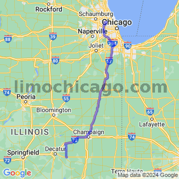 Travel from La Place to O'Hare airport Limousine service to O'Hare airport (ORD)
