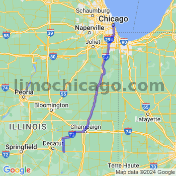 Travel from La Place to Chicago Loop Limousine service to Chicago Loop