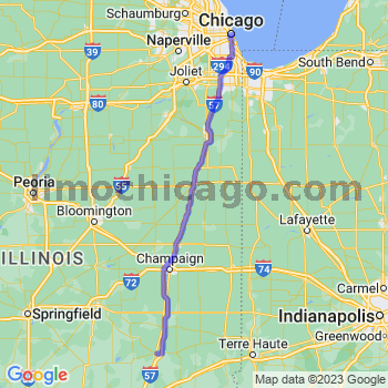 Travel from Mattoon to Chicago Loop Limousine service to Chicago Loop