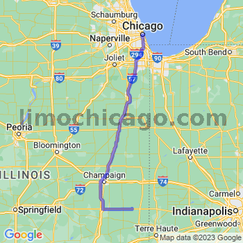 Travel from Metcalf to Chicago Loop Limousine service to Chicago Loop