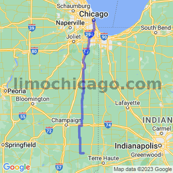 Travel from Redmon to Chicago Loop Limousine service to Chicago Loop