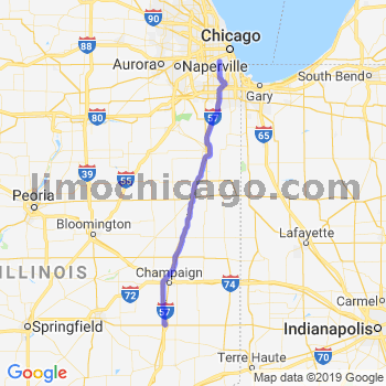 Travel from Tuscola to Midway airport Limousine service to Midway airport (MDW)
