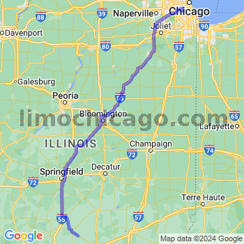 Travel from Coffeen to Midway airport Limousine service to Midway airport (MDW)