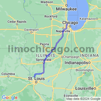 Travel from Elsah to O'Hare airport Limousine service to O'Hare airport (ORD)
