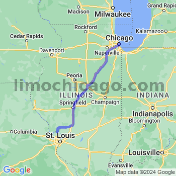 Travel from Elsah to Chicago Loop Limousine service to Chicago Loop