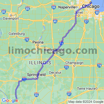 Travel from Fieldon to Chicago Loop Limousine service to Chicago Loop