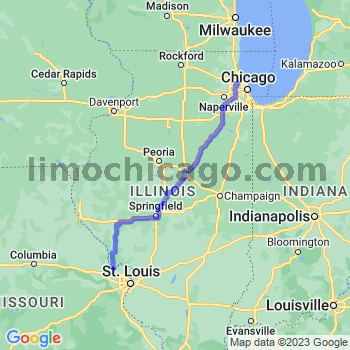 Travel from Golden Eagle to O'Hare airport Limousine service to O'Hare airport (ORD)