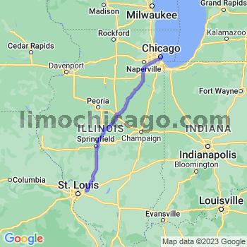 Travel from Maryville to Chicago Loop Limousine service to Chicago Loop