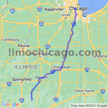 Travel from Nokomis to Midway airport Limousine service to Midway airport (MDW)