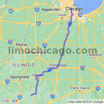 Travel from Ohlman to Midway airport Limousine service to Midway airport (MDW)
