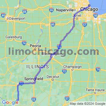 Travel from Rockbridge to Chicago Loop Limousine service to Chicago Loop