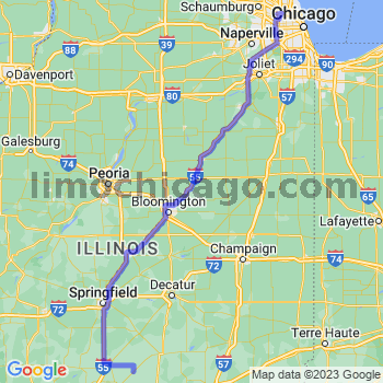 Travel from Witt to O'Hare airport Limousine service to O'Hare airport (ORD)