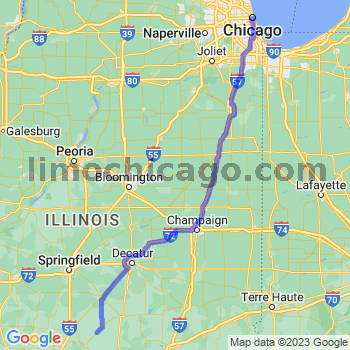 Travel from Witt to Chicago Loop Limousine service to Chicago Loop
