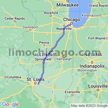 Travel from Fairview Heights to Midway airport Limousine service to Midway airport (MDW)