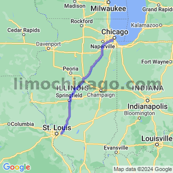 Travel from Caseyville to Midway airport Limousine service to Midway airport (MDW)