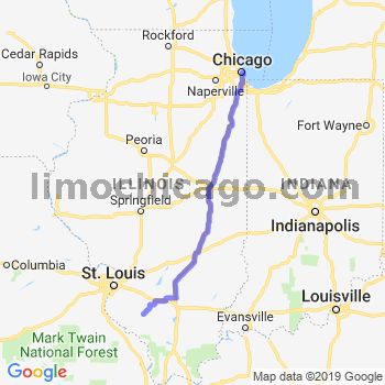 Travel from Coulterville to Chicago Loop Limousine service to Chicago Loop