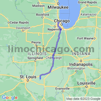 Travel from Keyesport to O'Hare airport Limousine service to O'Hare airport (ORD)